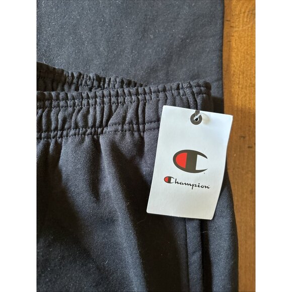 Champion Men's Powerblend Open Bottom Fleece Pant Black Size 2XL NWT - Picture 2 of 6